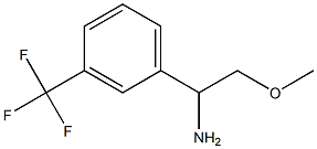 2-methoxy-1-[3-(trifluoromethyl)phenyl]ethanamine,,结构式