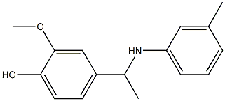  2-methoxy-4-{1-[(3-methylphenyl)amino]ethyl}phenol