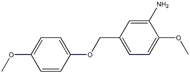 2-methoxy-5-(4-methoxyphenoxymethyl)aniline Struktur