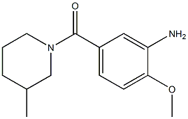 2-methoxy-5-[(3-methylpiperidin-1-yl)carbonyl]aniline,,结构式