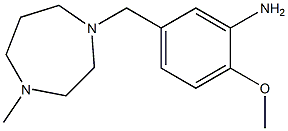 2-methoxy-5-[(4-methyl-1,4-diazepan-1-yl)methyl]aniline,,结构式