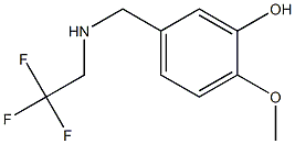 2-methoxy-5-{[(2,2,2-trifluoroethyl)amino]methyl}phenol Struktur
