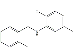 2-methoxy-5-methyl-N-[(2-methylphenyl)methyl]aniline Structure