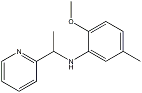 2-methoxy-5-methyl-N-[1-(pyridin-2-yl)ethyl]aniline,,结构式