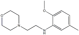 2-methoxy-5-methyl-N-[2-(morpholin-4-yl)ethyl]aniline Struktur