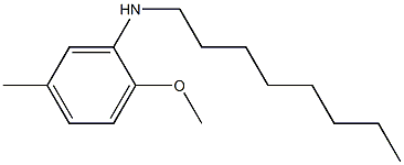 2-methoxy-5-methyl-N-octylaniline Struktur