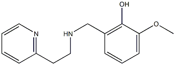 2-methoxy-6-({[2-(pyridin-2-yl)ethyl]amino}methyl)phenol Structure