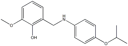 2-methoxy-6-({[4-(propan-2-yloxy)phenyl]amino}methyl)phenol Structure