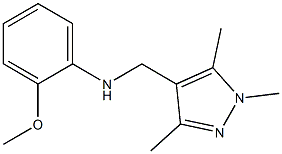 2-methoxy-N-[(1,3,5-trimethyl-1H-pyrazol-4-yl)methyl]aniline 结构式