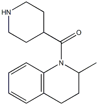 2-methyl-1-(piperidin-4-ylcarbonyl)-1,2,3,4-tetrahydroquinoline,,结构式