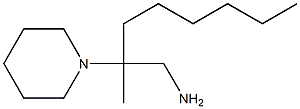 2-methyl-2-(piperidin-1-yl)octan-1-amine 化学構造式