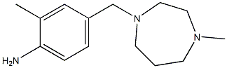 2-methyl-4-[(4-methyl-1,4-diazepan-1-yl)methyl]aniline,,结构式