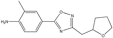 2-methyl-4-[3-(oxolan-2-ylmethyl)-1,2,4-oxadiazol-5-yl]aniline