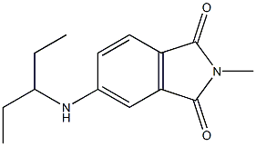 2-methyl-5-(pentan-3-ylamino)-2,3-dihydro-1H-isoindole-1,3-dione Structure