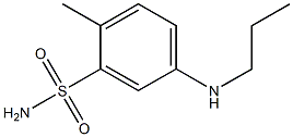 2-methyl-5-(propylamino)benzene-1-sulfonamide,,结构式