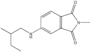 2-methyl-5-[(2-methylbutyl)amino]-2,3-dihydro-1H-isoindole-1,3-dione 结构式