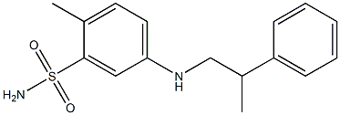 2-methyl-5-[(2-phenylpropyl)amino]benzene-1-sulfonamide Structure