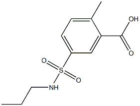  2-methyl-5-[(propylamino)sulfonyl]benzoic acid