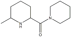 2-methyl-6-(piperidin-1-ylcarbonyl)piperidine 化学構造式