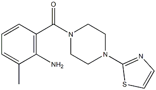 2-methyl-6-{[4-(1,3-thiazol-2-yl)piperazin-1-yl]carbonyl}aniline Structure