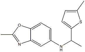 2-methyl-N-[1-(5-methylthiophen-2-yl)ethyl]-1,3-benzoxazol-5-amine 结构式