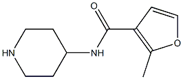 2-methyl-N-piperidin-4-yl-3-furamide Structure