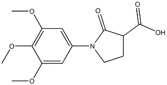 2-oxo-1-(3,4,5-trimethoxyphenyl)pyrrolidine-3-carboxylic acid Structure
