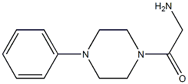 2-oxo-2-(4-phenylpiperazin-1-yl)ethanamine 化学構造式