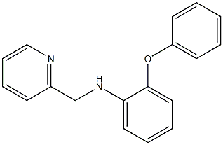 2-phenoxy-N-(pyridin-2-ylmethyl)aniline 化学構造式