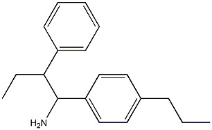 2-phenyl-1-(4-propylphenyl)butan-1-amine Structure