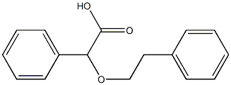 2-phenyl-2-(2-phenylethoxy)acetic acid Struktur