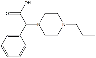 2-phenyl-2-(4-propylpiperazin-1-yl)acetic acid Structure