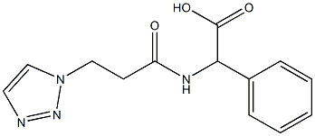 2-phenyl-2-[3-(1H-1,2,3-triazol-1-yl)propanamido]acetic acid,,结构式