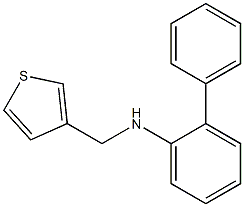 2-phenyl-N-(thiophen-3-ylmethyl)aniline Struktur