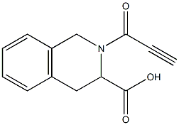 2-propioloyl-1,2,3,4-tetrahydroisoquinoline-3-carboxylic acid Struktur
