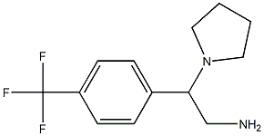 2-pyrrolidin-1-yl-2-[4-(trifluoromethyl)phenyl]ethanamine Struktur