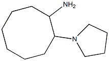 2-pyrrolidin-1-ylcyclooctanamine 结构式