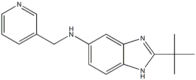 2-tert-butyl-N-(pyridin-3-ylmethyl)-1H-1,3-benzodiazol-5-amine Structure