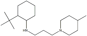 2-tert-butyl-N-[3-(4-methylpiperidin-1-yl)propyl]cyclohexan-1-amine 化学構造式