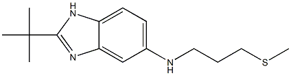 2-tert-butyl-N-[3-(methylsulfanyl)propyl]-1H-1,3-benzodiazol-5-amine Structure