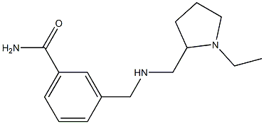 3-({[(1-ethylpyrrolidin-2-yl)methyl]amino}methyl)benzamide Structure