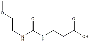 3-({[(2-methoxyethyl)amino]carbonyl}amino)propanoic acid 结构式