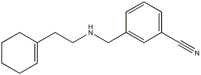 3-({[2-(cyclohex-1-en-1-yl)ethyl]amino}methyl)benzonitrile,,结构式