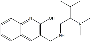 3-({[2-(dimethylamino)-3-methylbutyl]amino}methyl)quinolin-2-ol