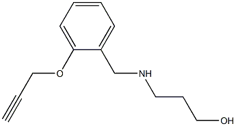 3-({[2-(prop-2-yn-1-yloxy)phenyl]methyl}amino)propan-1-ol|