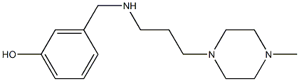 3-({[3-(4-methylpiperazin-1-yl)propyl]amino}methyl)phenol 结构式