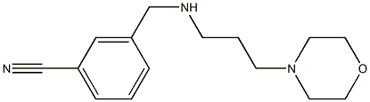 3-({[3-(morpholin-4-yl)propyl]amino}methyl)benzonitrile|