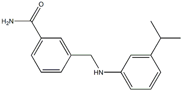 3-({[3-(propan-2-yl)phenyl]amino}methyl)benzamide