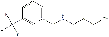 3-({[3-(trifluoromethyl)phenyl]methyl}amino)propan-1-ol 结构式
