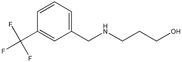 3-({[3-(trifluoromethyl)phenyl]methyl}amino)propan-1-ol Structure